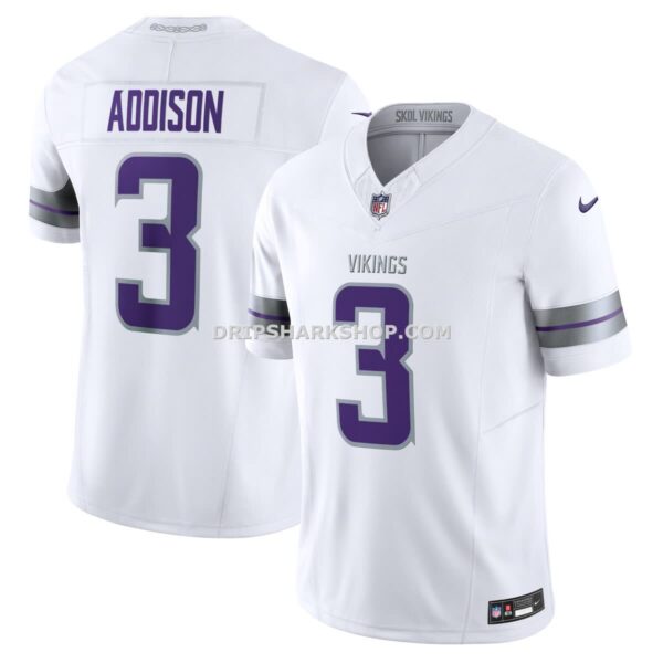 NFL215d84G04-1cac80 Mens Nike Jordan Addison White Minnesota Vikings Alternate Vapor Fuse Limited Jersey