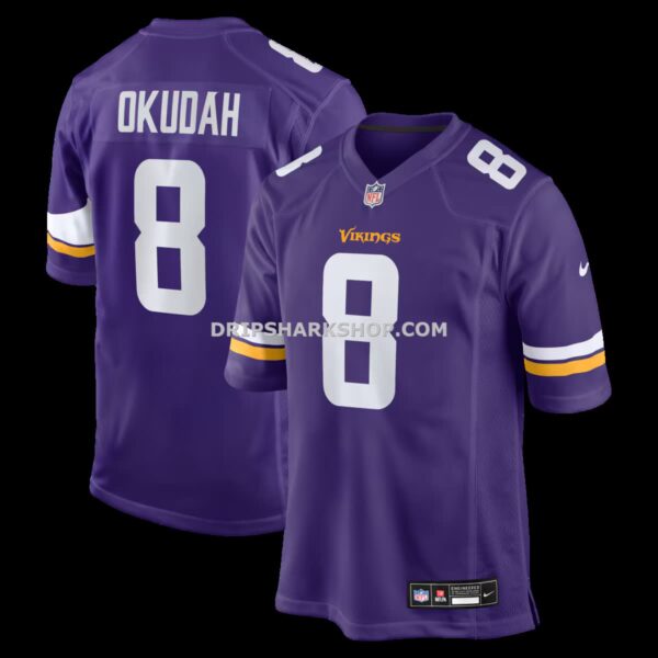 Mens Nike Jeff Okudah Purple Minnesota Vikings Team Game Jersey