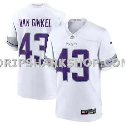 Mens Nike Andrew Van Ginkel White Minnesota Vikings Alternate Game Jersey
