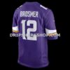 Mens Nike Max Brosmer Purple Minnesota Vikings Team Game Jersey