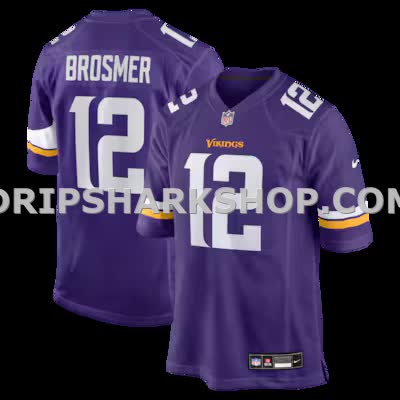 Mens Nike Max Brosmer Purple Minnesota Vikings Team Game Jersey