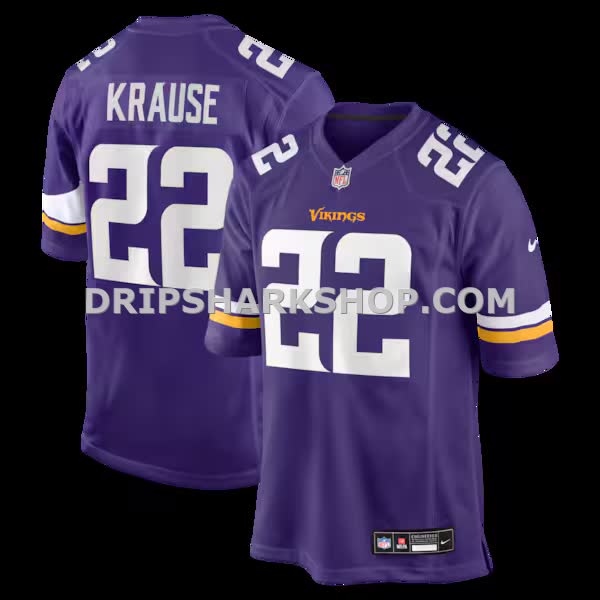 Mens Nike Paul Krause Purple Minnesota Vikings Game Retired Player Jersey