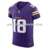 Mens Nike Justin Jefferson Purple Minnesota Vikings Vapor Fuse Elite Jersey