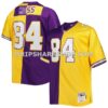 NFL217531M01-1c73c9 Mens Mitchell And Ness Randy Moss Purple Gold Minnesota Vikings Big And Tall Split Legacy Retired Player Replica Jersey