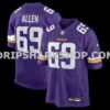 NFL217934M01-034e70 Mens Nike Jared Allen Purple Minnesota Vikings Retired Player Game Jersey