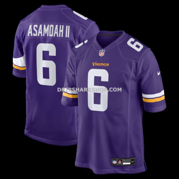 NFL217e16G04-698b1f Mens Nike Brian Asamoah Ii Purple Minnesota Vikings Game Jersey