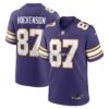 NFL217ffdG04-55bb80 Mens Nike Tj Hockenson Purple Minnesota Vikings Classic Player Game Jersey