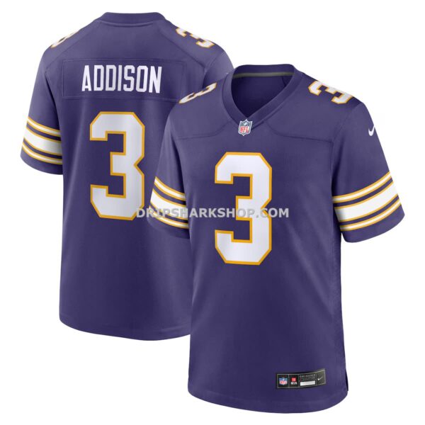 Mens Nike Jordan Addison Purple Minnesota Vikings Alternate Game Jersey
