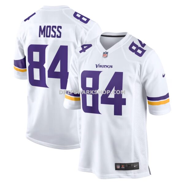 NFL2181e3G04-ffddb2 Mens Nike Randy Moss White Minnesota Vikings Retired Player Game Jersey