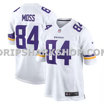 Mens Nike Randy Moss White Minnesota Vikings Retired Player Game Jersey