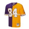 NFL2183aeG01-0268cc Mens Mitchell And Ness Randy Moss Purple Gold Minnesota Vikings 1998 Split Legacy Replica Jersey Pi5003000