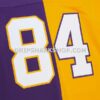 NFL2183aeG03-567647 Mens Mitchell And Ness Randy Moss Purple Gold Minnesota Vikings 1998 Split Legacy Replica Jersey Pi5003000