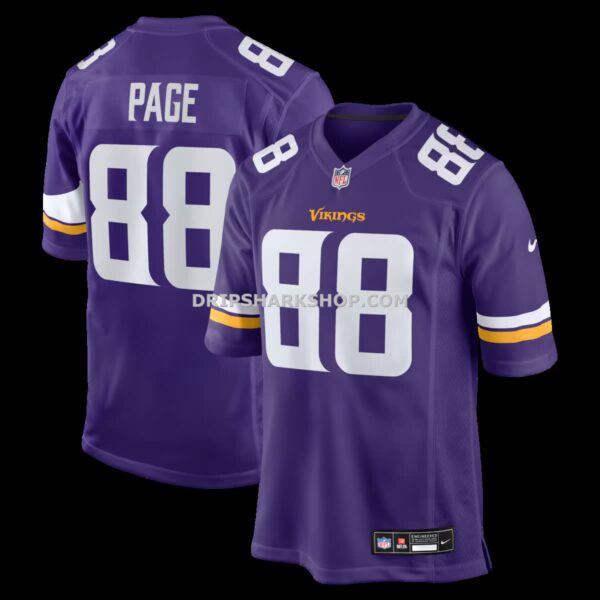 Mens Nike Alan Page Purple Minnesota Vikings Game Retired Player Jersey