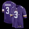 NFL218ae6G04-b2af45 Mens Nike Jordan Addison Purple Minnesota Vikings Game Jersey