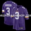NFL218ae6M01-9cf673 Mens Nike Jordan Addison Purple Minnesota Vikings Game Jersey