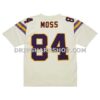 Mens Mitchell And Ness Randy Moss Cream Minnesota Vikings Chainstitch Legacy Jersey