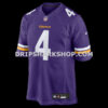 Mens Nike Myles Price Purple Minnesota Vikings Team Game Jersey