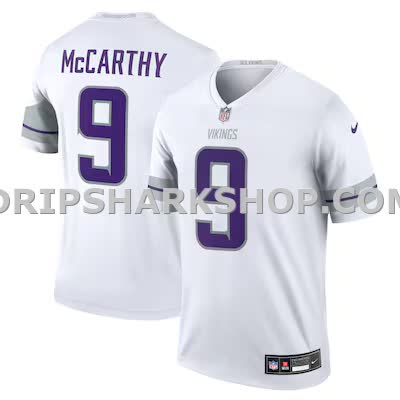 Mens Nike Jj Mccarthy White Minnesota Vikings Legend Player Performance Top