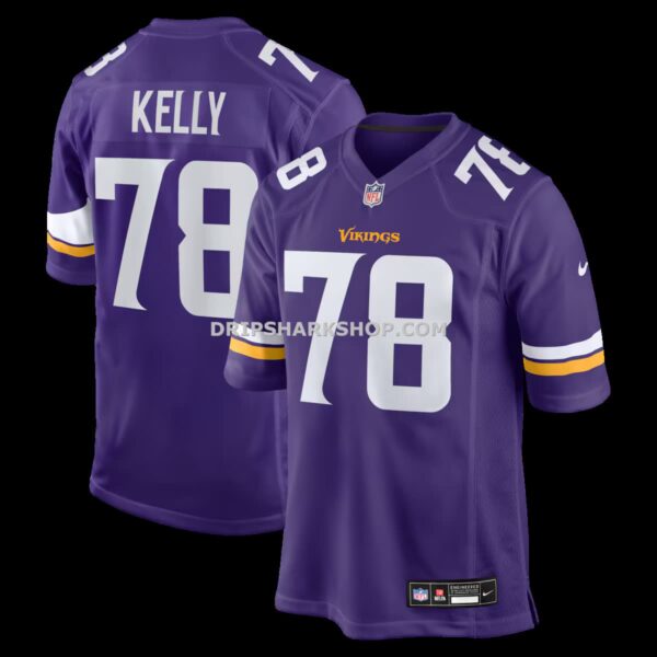 Mens Nike Ryan Kelly Purple Minnesota Vikings Team Game Jersey