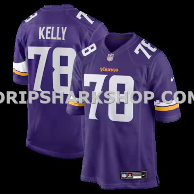 Mens Nike Ryan Kelly Purple Minnesota Vikings Team Game Jersey