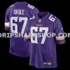 NFL219f65M01-c73476 Mens Nike Justin Skule Purple Minnesota Vikings Team Game Jersey