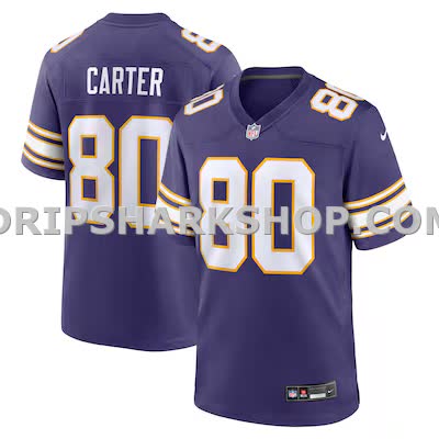 Mens Nike Cris Carter Purple Minnesota Vikings Retired Player Alternate Game Jersey