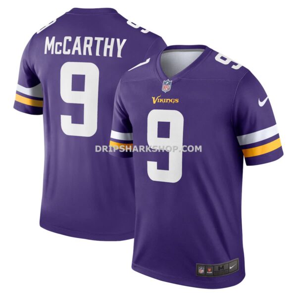 Mens Nike Jj Mccarthy Purple Minnesota Vikings Legend Player Performance Top
