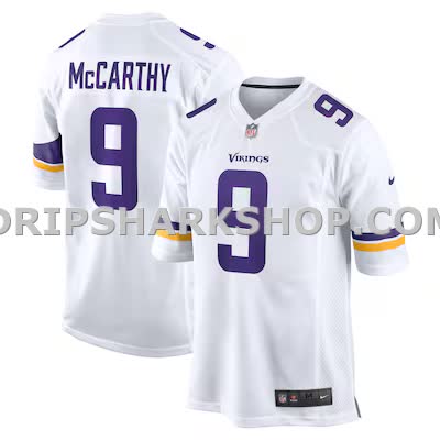 Mens Nike Jj Mccarthy White Minnesota Vikings Game Jersey