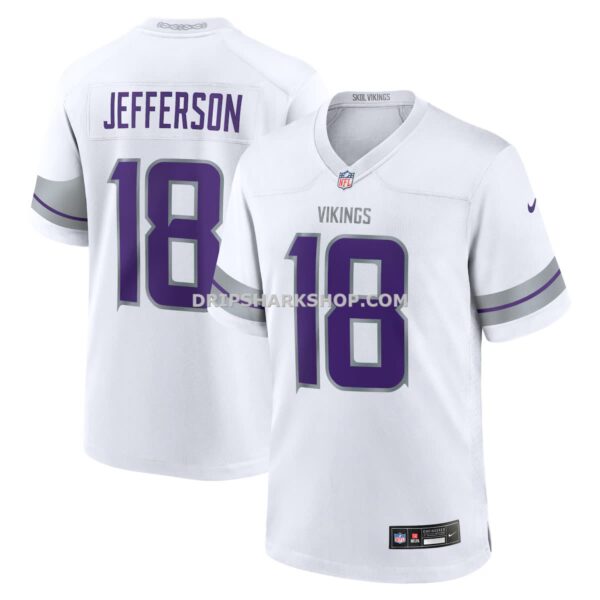 NFL21bae0G04-0dd75a Mens Nike Justin Jefferson White Minnesota Vikings Alternate Game Player Jersey