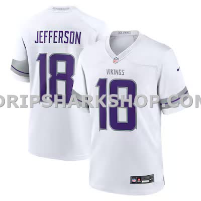 Mens Nike Justin Jefferson White Minnesota Vikings Alternate Game Player Jersey