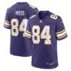 NFL21bc52G04-0d0d64 Mens Nike Randy Moss Purple Minnesota Vikings Classic Retired Player Game Jersey