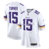 NFL21c1feG04-4d3c1e Mens Nike Dallas Turner White Minnesota Vikings Game Jersey