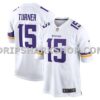 NFL21c1feM01-7936a3 Mens Nike Dallas Turner White Minnesota Vikings Game Jersey