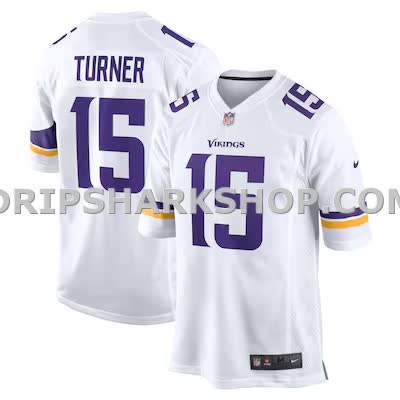 Mens Nike Dallas Turner White Minnesota Vikings Game Jersey