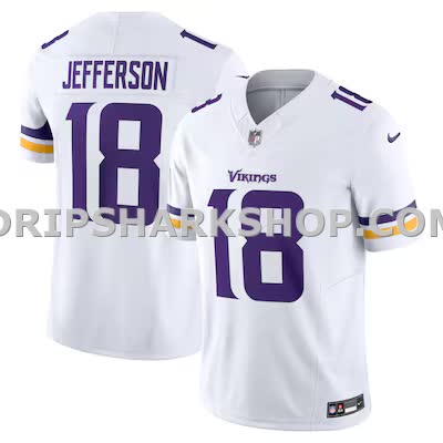 Mens Nike Justin Jefferson White Minnesota Vikings Vapor Fuse Limited Jersey