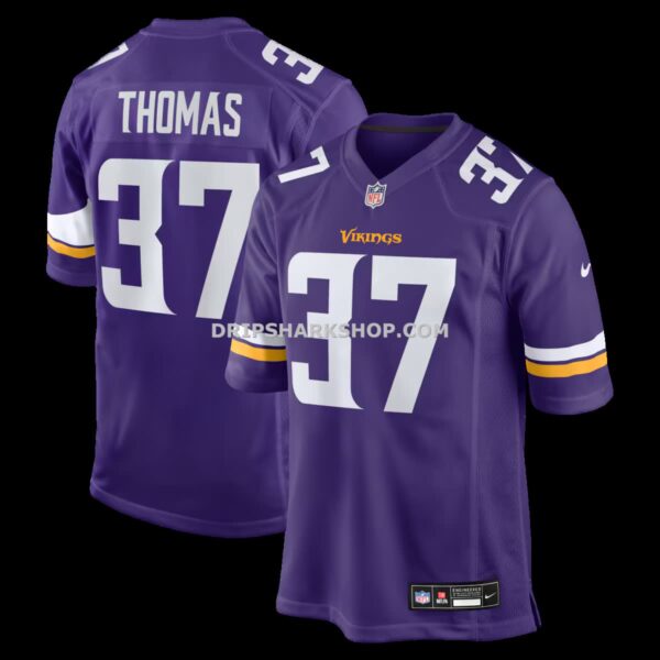 Mens Nike Tavierre Thomas Purple Minnesota Vikings Team Game Jersey