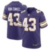 Mens Nike Andrew Van Ginkel Purple Minnesota Vikings Alternate Game Jersey