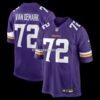 Mens Nike Ryan Van Demark Purple Minnesota Vikings Team Game Jersey