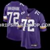 Mens Nike Ryan Van Demark Purple Minnesota Vikings Team Game Jersey