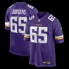 Mens Nike Michael Jurgens Purple Minnesota Vikings Game Jersey