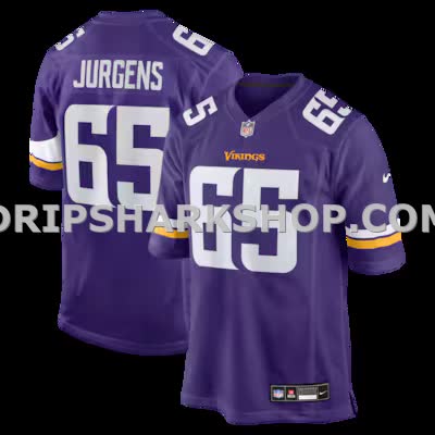 Mens Nike Michael Jurgens Purple Minnesota Vikings Game Jersey
