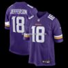 Mens Nike Justin Jefferson Purple Minnesota Vikings Game Jersey