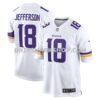 NFL21eb7cM01-523f42 Mens Nike Justin Jefferson White Minnesota Vikings Game Player Jersey Pi5128000