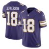 Mens Nike Justin Jefferson Purple Minnesota Vikings Vapor Fuse Limited Jersey