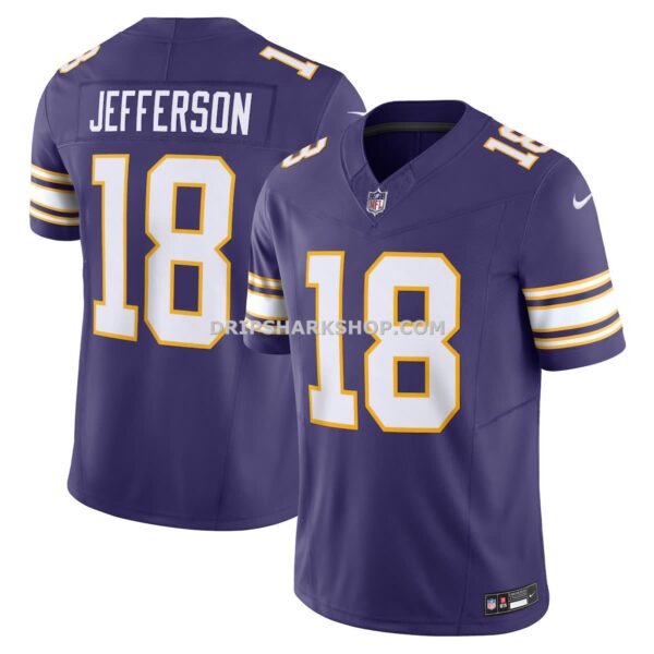Mens Nike Justin Jefferson Purple Minnesota Vikings Vapor Fuse Limited Jersey