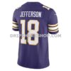 Mens Nike Justin Jefferson Purple Minnesota Vikings Vapor Fuse Limited Jersey