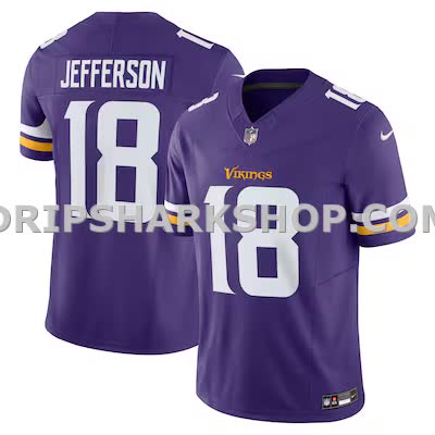 Mens Nike Justin Jefferson Purple Minnesota Vikings Vapor Fuse Limited Jersey