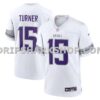 NFL21eddcM01-88861a Mens Nike Dallas Turner White Minnesota Vikings Alternate Game Jersey