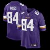 NFL21f062G04-913950 Mens Nike Randy Moss Purple Minnesota Vikings Game Retired Player Jersey