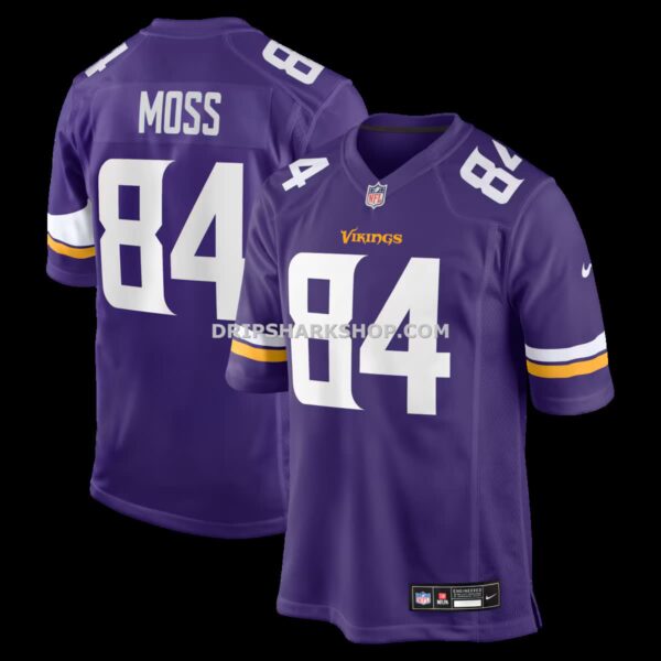 NFL21f062G04-913950 Mens Nike Randy Moss Purple Minnesota Vikings Game Retired Player Jersey